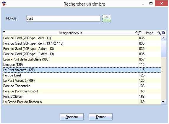 Logiciel album timbres France Philatelix impression pages